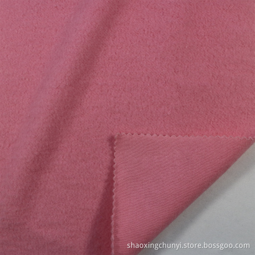 CVC one side brushed Terry fleece fabric